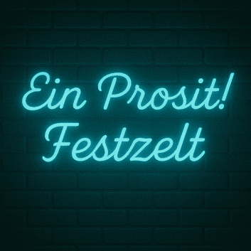 Ein Prosit! Festzelt LED-Neonschild für Oktoberfest