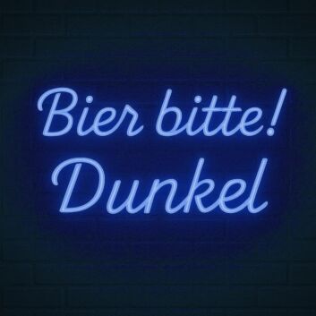 Bier bitte! Dunkel LED-Neonschild Bar Restaurant