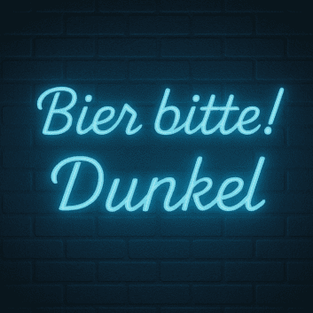Bier bitte! Dunkel LED-Neonschild Bar Restaurant