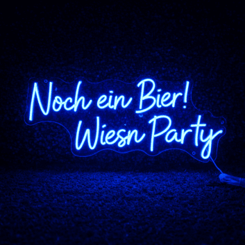 Noch ein Bier! Wiesn Party LED-Neonschild für Bar und Party