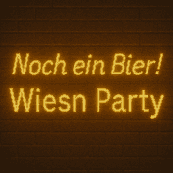 Noch ein Bier! Wiesn Party LED-Neonschild für Bar und Party