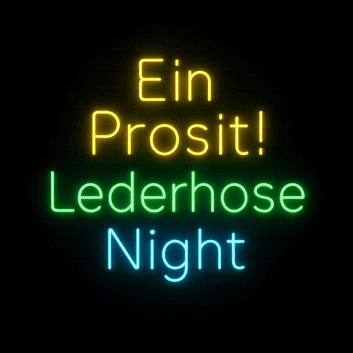 Ein Prosit! Lederhose Night LED-Neonschild für Bar Fest
