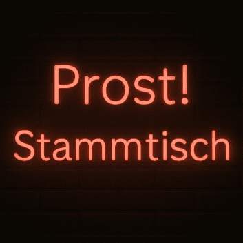 Prost! Stammtisch LED-Neonschild für Bar und Kneipe