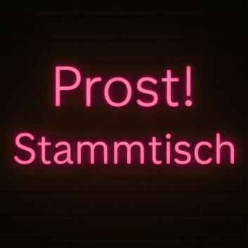 Prost! Stammtisch LED-Neonschild für Bar und Kneipe