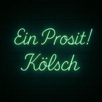 Ein Prosit! Kölsch LED-Neonschild für Bar und Brauerei