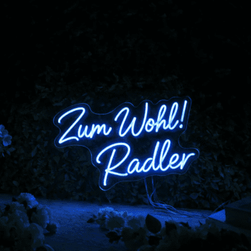 Zum Wohl! Radler LED-Neonschild für Bar und Restaurant