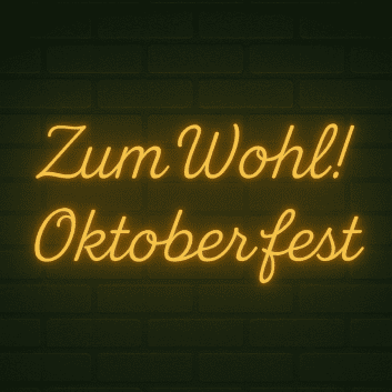 Zum Wohl! Oktoberfest LED-Neonschild für Bar und Festival