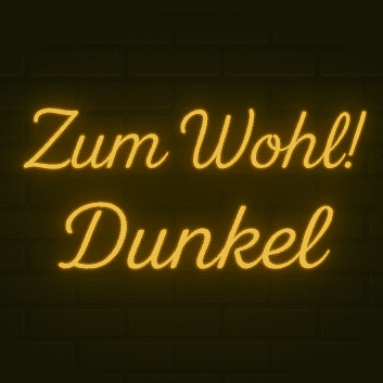 Zum Wohl! Dunkel LED-Neonschild für Bar Brauerei
