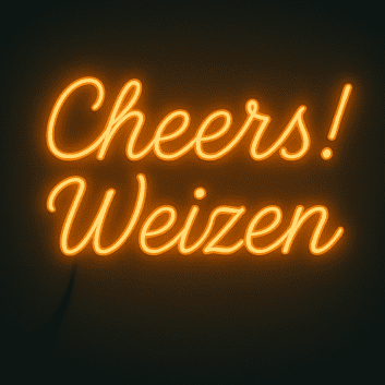 Cheers! Weizen LED-Neonschild für Bar Kneipe