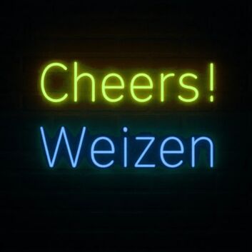 Cheers! Weizen LED-Neonschild für Bar und Brauerei