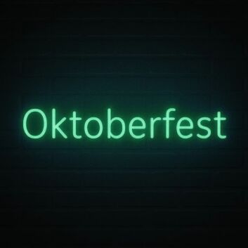 Oktoberfest LED-Neonschild für Festival und Bar