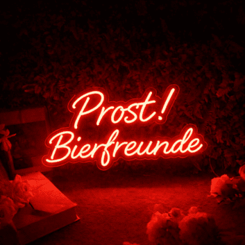 Prost! Bierfreunde LED-Neonschild für Bar Party