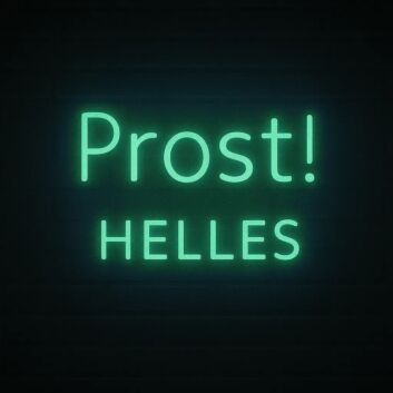 Prost! HELLES LED-Neonschild für Bar Brauerei