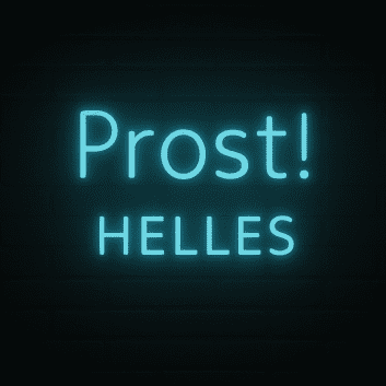 Prost! HELLES LED-Neonschild für Bar Brauerei