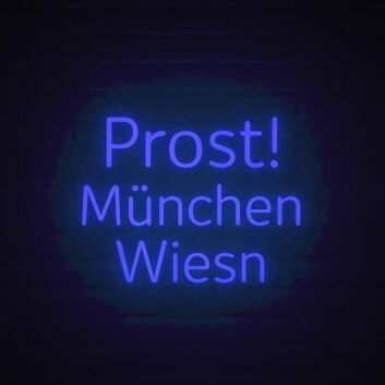 Prost! München Wiesn LED-Neonschild für Bar und Festival
