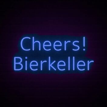 Cheers! Bierkeller LED-Neonschild für Bar und Pub