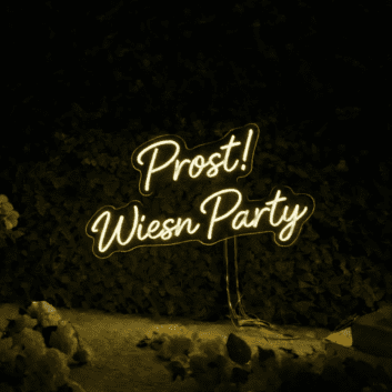 Prost! Wiesn Party LED-Neonschild für Oktoberfest Bar