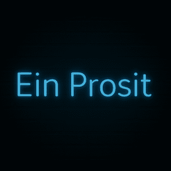 Ein Prosit LED-Neonschild für Bar und Fest