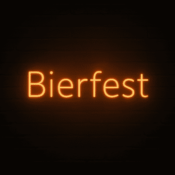 Bierfest LED-Neonschild für Bar und Festival