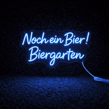 Noch ein Bier! Biergarten LED-Neonschild für Bar und Biergarten