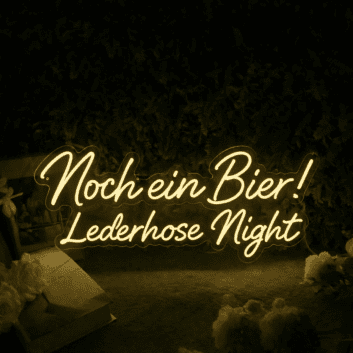 Noch ein Bier! Lederhose Night LED-Neonschild für Bar Party