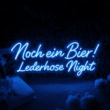 Noch ein Bier! Lederhose Night LED-Neonschild für Bar Party