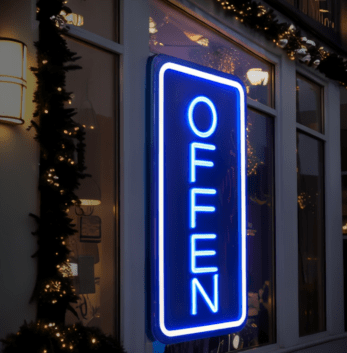 OFFEN LED-Neonschild für Geschäft und Restaurant