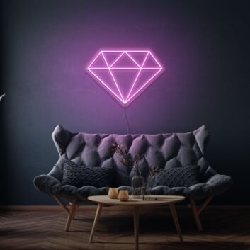 Diamant Symbol LED-Neonschild Wohnzimmer Dekoration