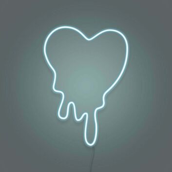 schmelzendes Herz LED-Neonschild für Wohnzimmer oder Schlafzimmer