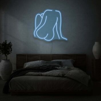 Sitzende Frauen-Silhouette LED-Neonschild für Schlafzimmer Wohnzimmer