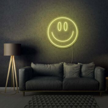 Smiley Gesicht LED-Neonschild Wohnzimmer Büro