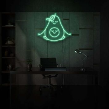 Avocado mit Baby-Motiv LED-Neonschild für Büro und Wohnzimmer