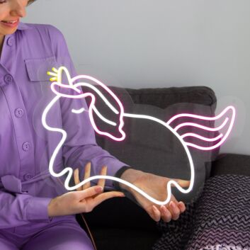 Einhorn LED-Neonschild für Kinderzimmer und Wohnzimmer