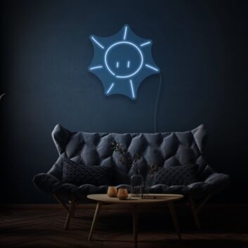 Sonne mit Gesicht LED-Neonschild für Wohnzimmer oder Kinderzimmer