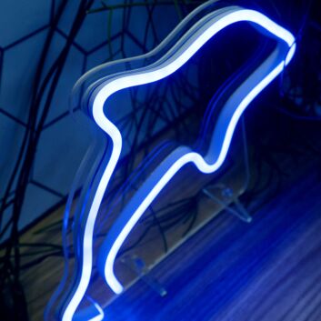 Delfin LED-Neonschild Wohnzimmer Kinderzimmer