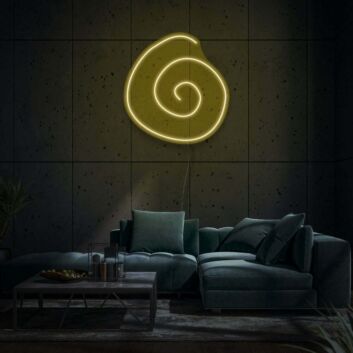 Spirale Symbol LED-Neonschild Wohnzimmer Lounge