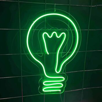 Glühbirne LED-Neonschild Wohnzimmer Büro
