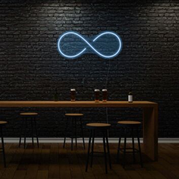 Unendlichkeitssymbol LED-Neonschild für Bar und Wohnzimmer