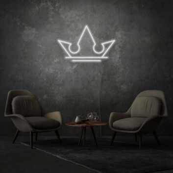 Krone LED-Neonschild für Wohnzimmer Lounge