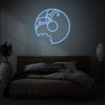 angebissener Keks LED-Neonschild Schlafzimmer Wohnzimmer