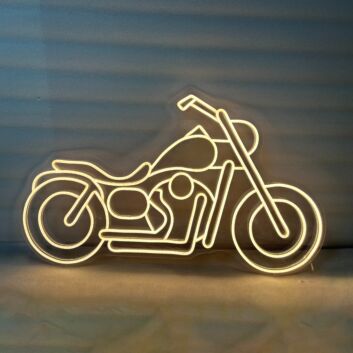 Motorrad LED-Neonschild für Garage und Bar
