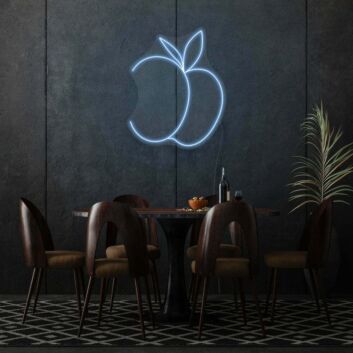 Pfirsich LED-Neonschild für Esszimmer und Restaurant