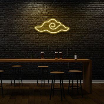 Wolke mit Spirale LED-Neonschild Bar Wohnzimmer