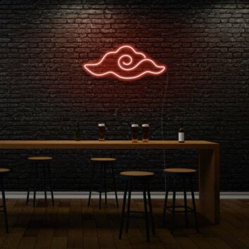 Wolke mit Spirale LED-Neonschild Bar Wohnzimmer