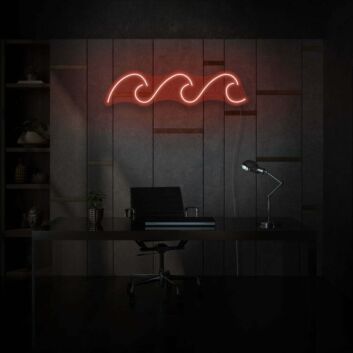 Wellenmuster LED-Neonschild Büro Wohnzimmer