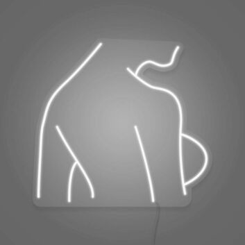 Abstrakte Darstellung eines weiblichen Körpers LED-Neonschild Wohnzimmer Studio