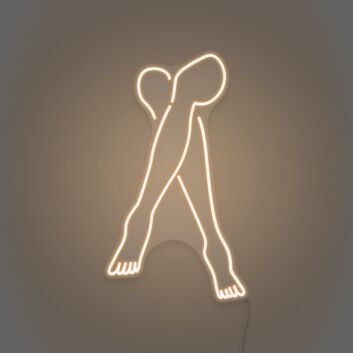 gekreuzte Beine LED-Neonschild für Wohnzimmer oder Schlafzimmer