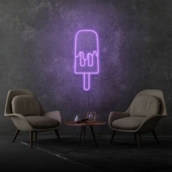 Eis am Stiel LED-Neonschild für Café Küche