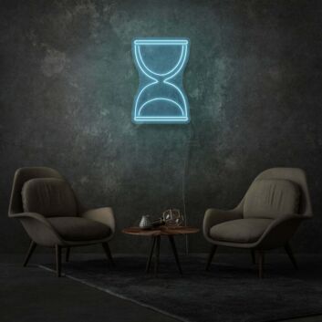 Sanduhr Symbol LED-Neonschild für Wohnzimmer oder Büro