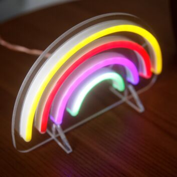 Regenbogen LED-Neonschild für Wohnzimmer und Kinderzimmer